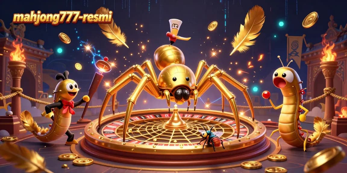 Experience thrilling action at mahjong777-resmi with our impressive golden spider roulette scene, showcasing vibrant betting energy and unique gameplay features.
