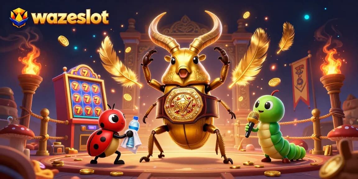 Experience the excitement of WAZESLOT with dynamic slot machines and vibrant gambling elements.