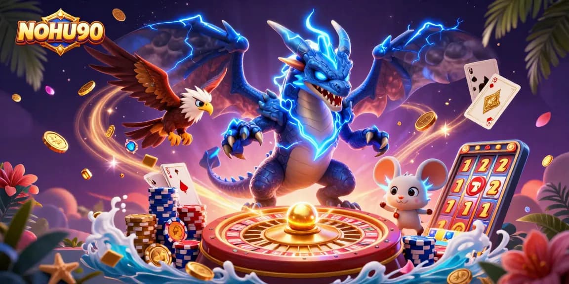 Engage with the thrilling NOHU90 casino experience featuring dynamic characters and exciting game elements.