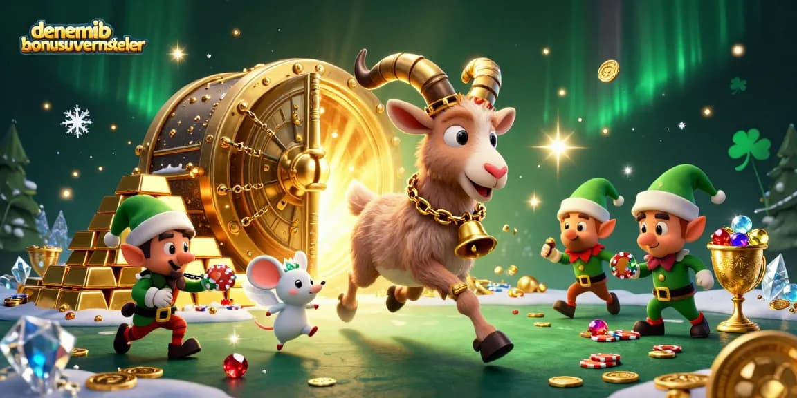 Experience the thrill of denemebonusuverensiteler with a festive casino scene packed with action and excitement.