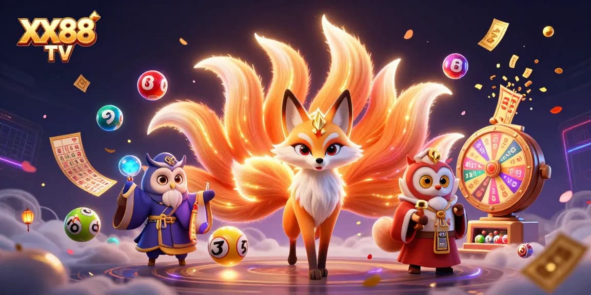 Experience thrilling moments with XX88 TV as the nine-tailed fox spirit and owl sage bring excitement to gaming.