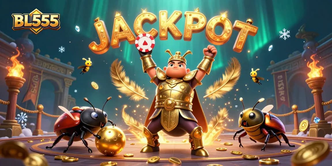 Win big at BL555 with an epic casino showdown featuring vibrant characters and golden rewards.