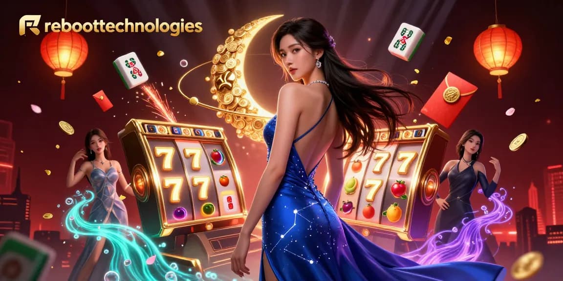 Experience immersive casino excitement with reboottechnologies spinning slot reels and golden jackpot symbols