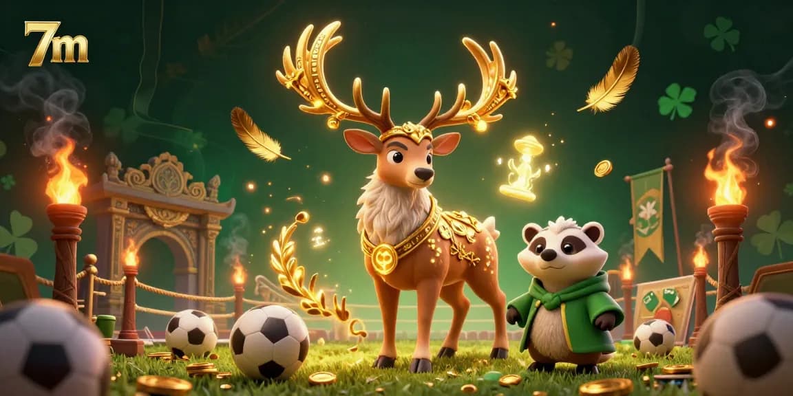 Experience live sports betting action with 7m's dynamic druid and badger scene, capturing excitement and intensity.