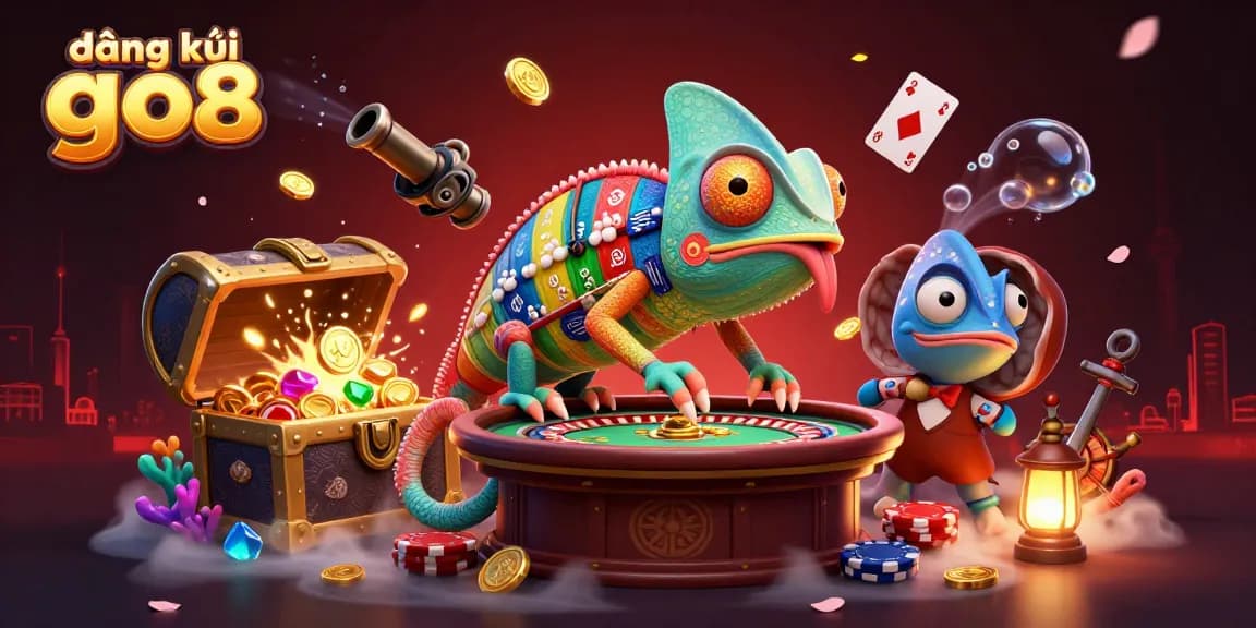 Engage with the excitement of đăng ký go8 in a vibrant casino world filled with dynamic game elements and colorful characters.