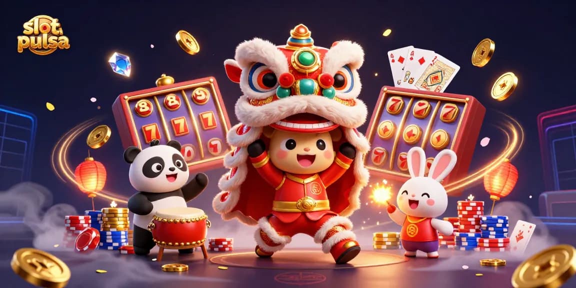 Rasakan sensasi slot pulsa dengan aksi berwarna-warni dan elemen kasino yang dinamis.