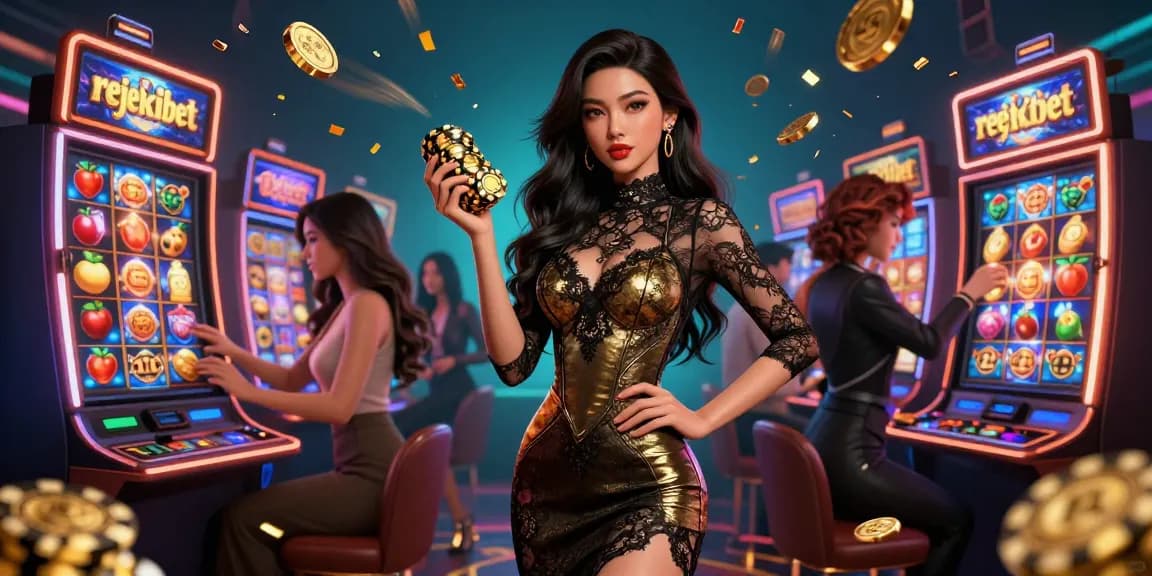 Experience high-stakes action with rejekibet’s glamorous slot adventure featuring golden winnings and vibrant graphics.