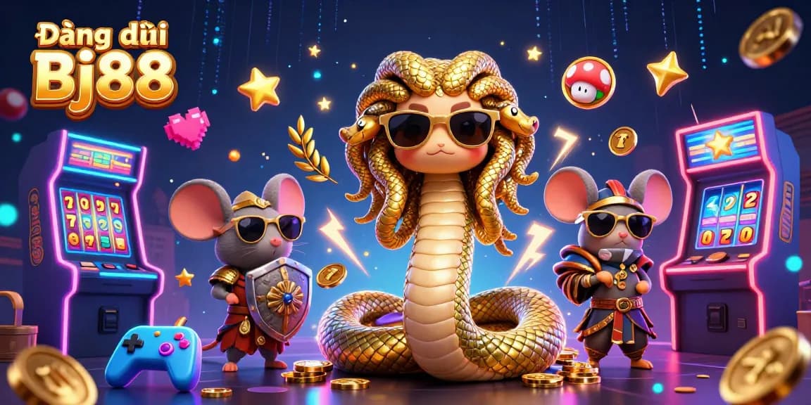 Experience the excitement of Đăng ký Bj88 with engaging casino games and vibrant characters.