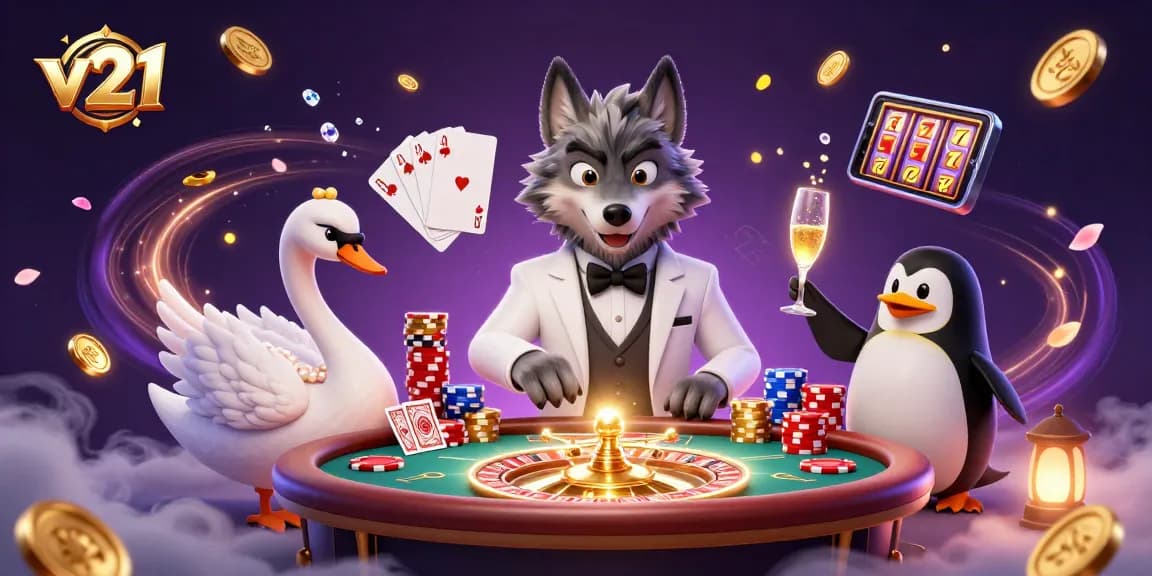 Putar slot v21 yang menarik dengan karakter kartun dalam dunia perjudian yang glamor.