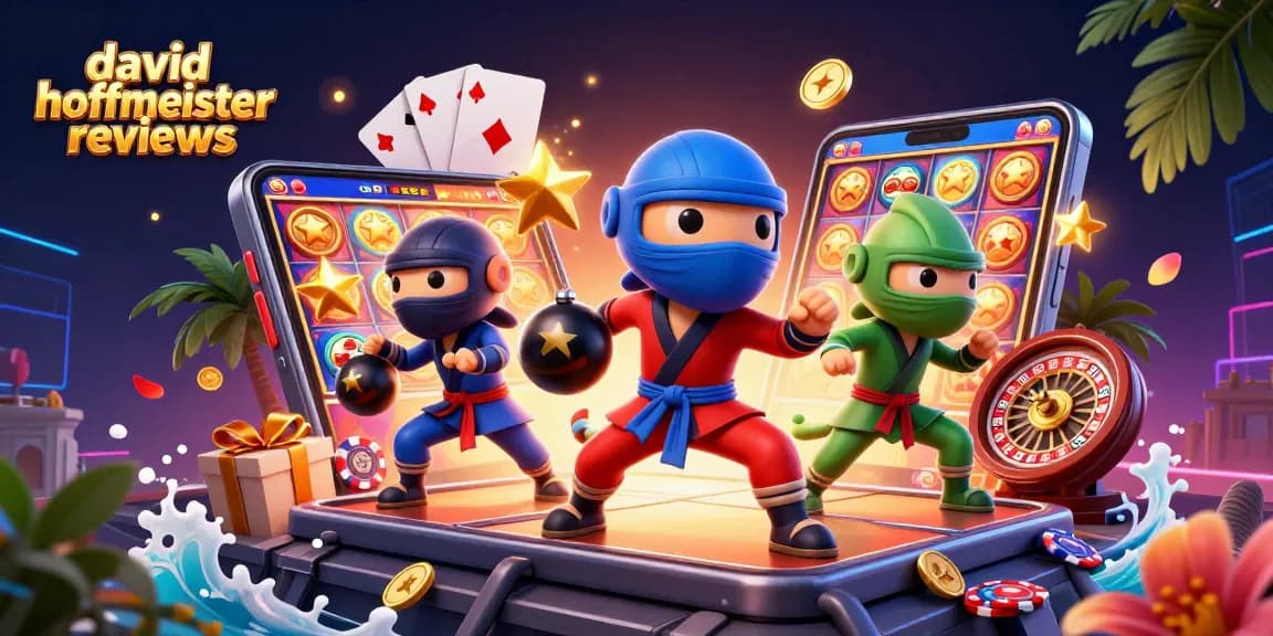 Spin to win with vibrant david hoffmeister reviews-themed 3D casino scene filled with dynamic elements.