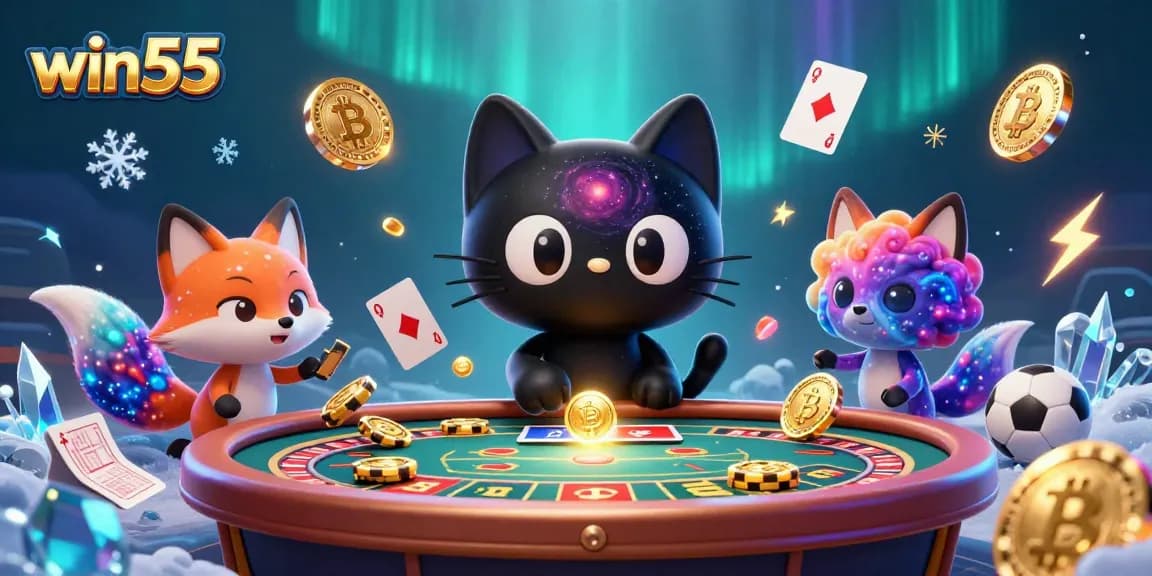 Engage with win55’s thrilling casino gameplay featuring a cosmic theme and dynamic betting elements.