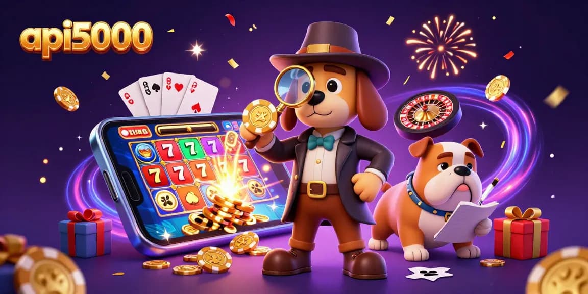 Menggali petunjuk di dunia api5000, detektif 3D menemukan chip poker emas di tengah permainan slot.