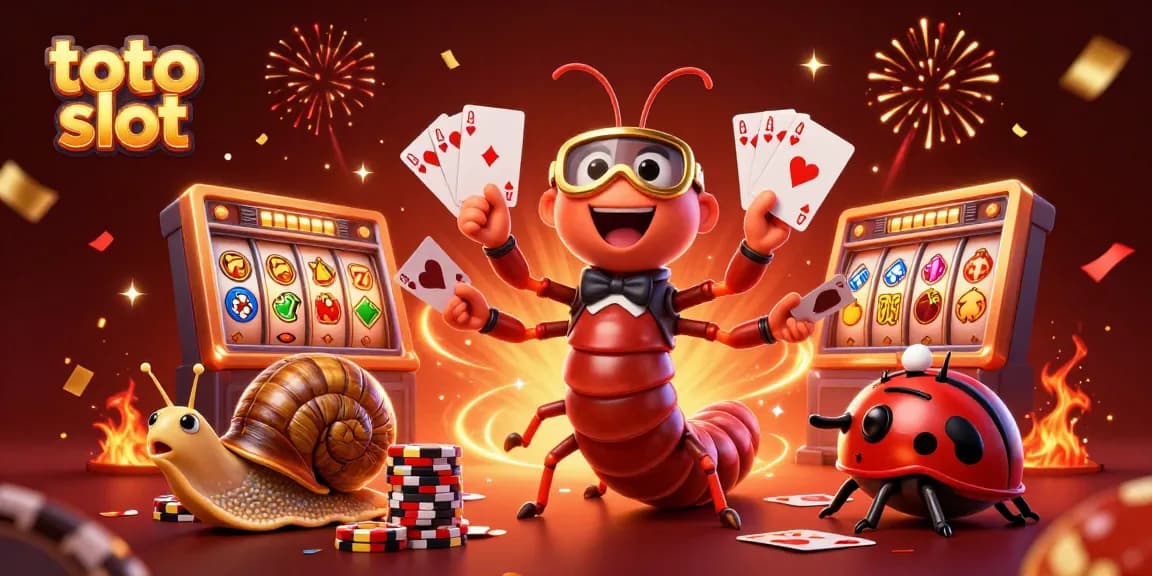Experience thrilling toto slot action with a vibrant 3D illustration featuring exciting game elements.
