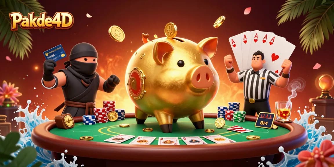 Experience thrilling gaming action with Pakde4D featuring dynamic characters and vibrant casino elements.