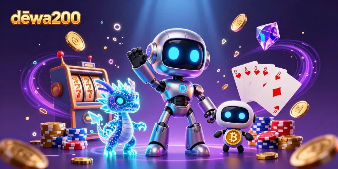Menangkan jackpot dengan dewa200, robot cantik dan naga AI bersinar di kasino virtual.