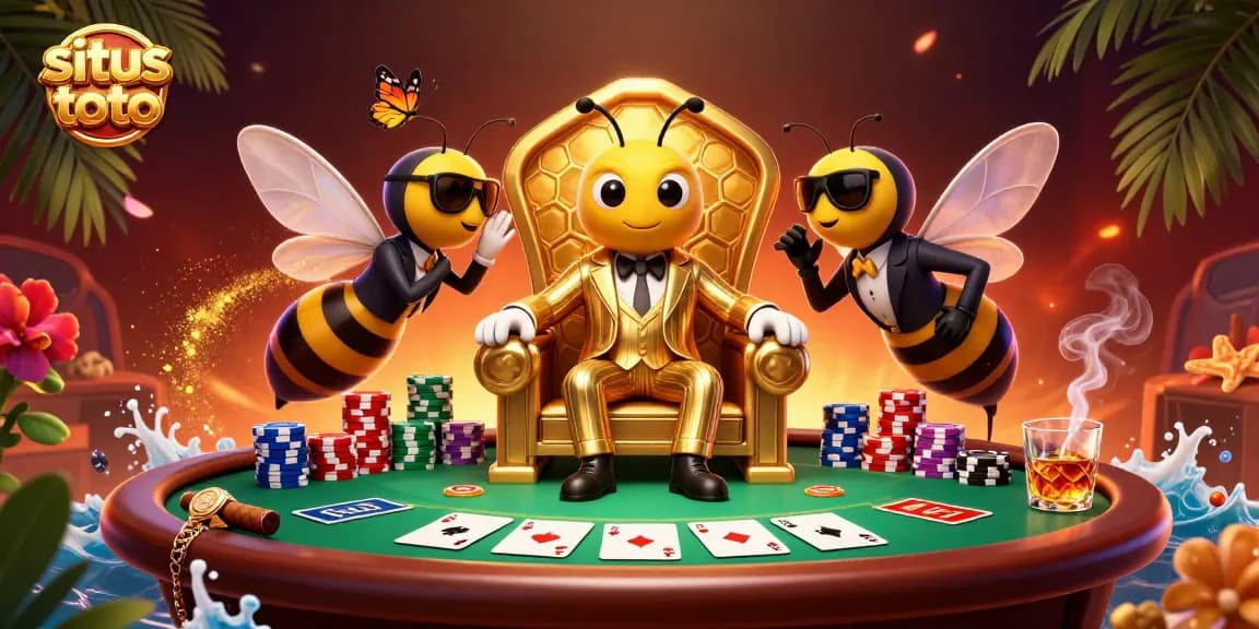 Engage with situs toto as a bumblebee mob boss rules the honeycomb casino in style.