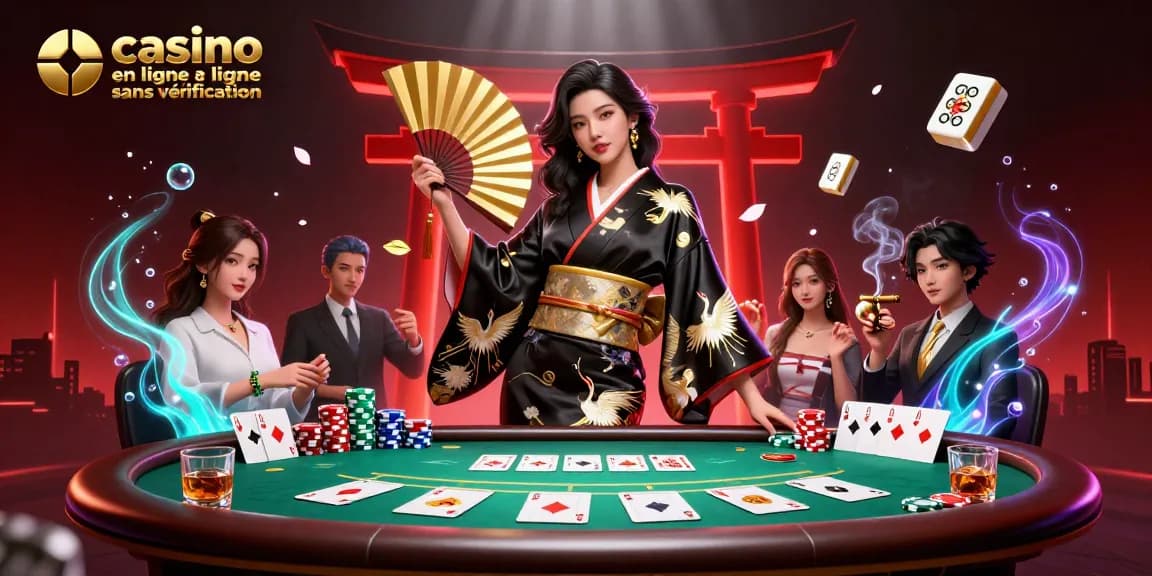 Participez à un gameplay excitant dans un casino en ligne sans vérification mettant en vedette des joueurs d'élite et des visuels vibrants.