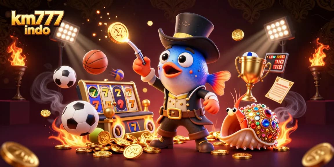 Experience thrilling wins with km777 indo, where a dazzling anglerfish and friends lure in jackpots!