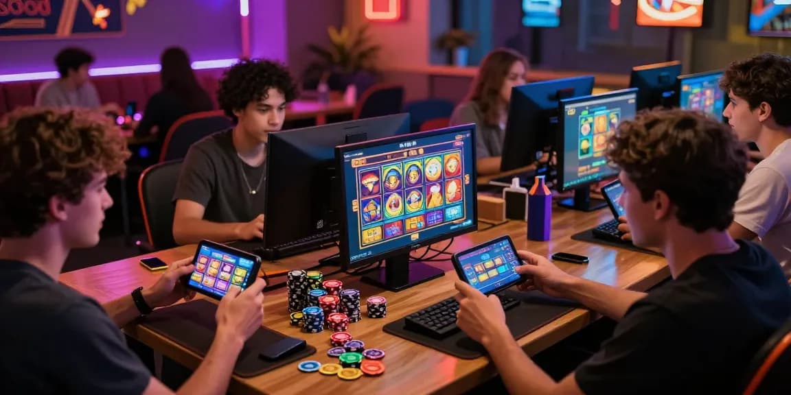 เว็บสล็อต แตกง่าย 2021 ฝากถอน ไม่มี ขั้นต่ำ in vibrant online gaming scene, showcasing excitement and community engagement among players.