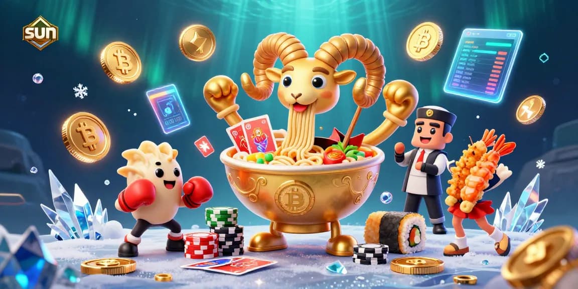 Engage with sun-themed casino excitement featuring vibrant 3D characters and crypto elements.