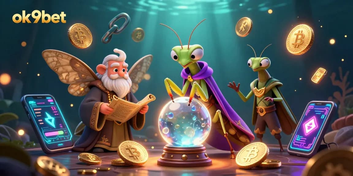Join the excitement at ok9bet with vibrant gaming elements and mystical characters