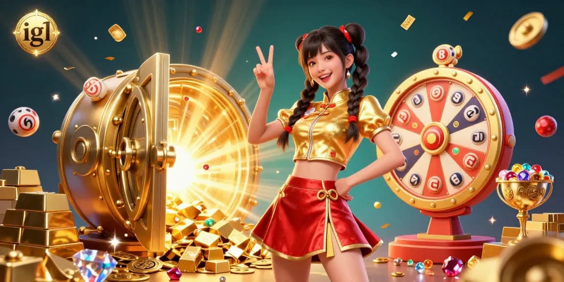 Experience exciting gaming opportunities with igl's vibrant 3D casino illustration showcasing jackpot excitement.