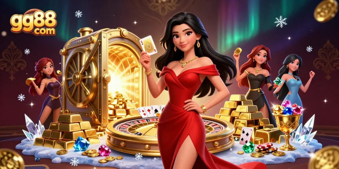 Experience the excitement at gg88 com with stunning visuals of casino games and vibrant elements.