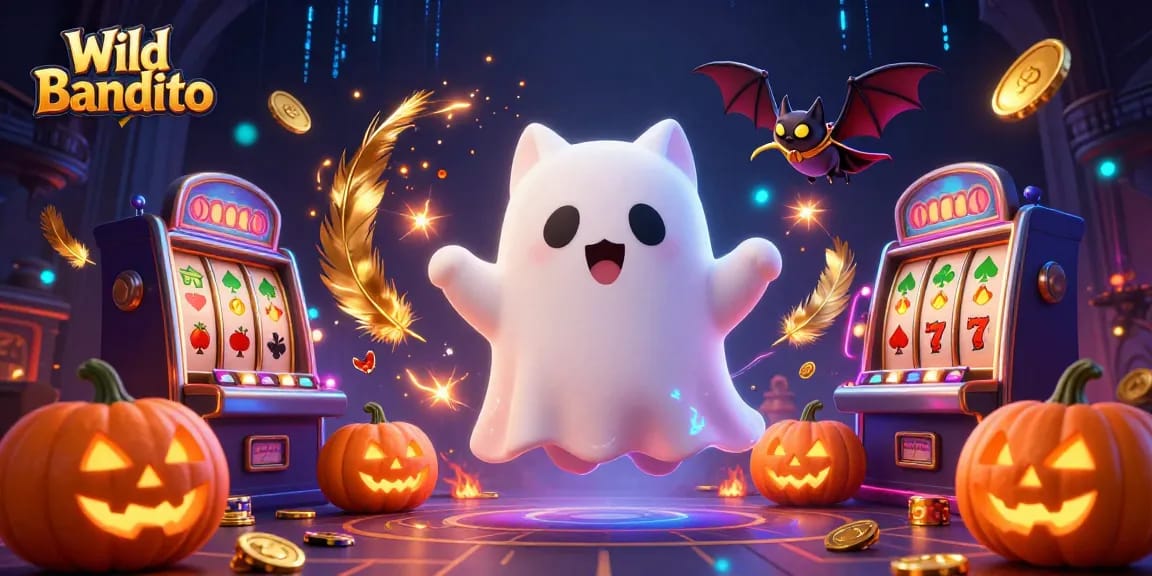 Wild Bandito brings excitement as a friendly ghost cat and bat navigate a haunted casino.