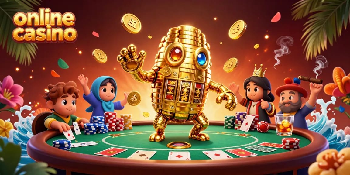 Engage in an immersive online casino experience with vibrant 3D elements and dynamic gameplay.