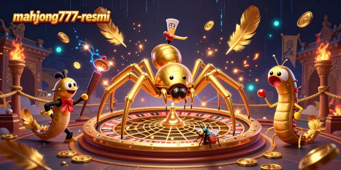 Experience thrilling action at mahjong777-resmi with our impressive golden spider roulette scene, showcasing vibrant betting energy and unique gameplay features.