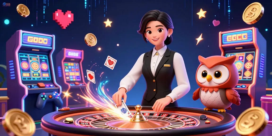 Engage in thrilling baccarat action with the GO99 casino featuring lively dealers and exciting game elements.