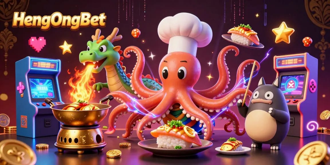 Experience thrilling gameplay at HengOngBet with vibrant characters and dynamic casino elements.