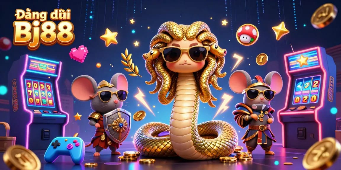 Experience the excitement of Đăng ký Bj88 with engaging casino games and vibrant characters.