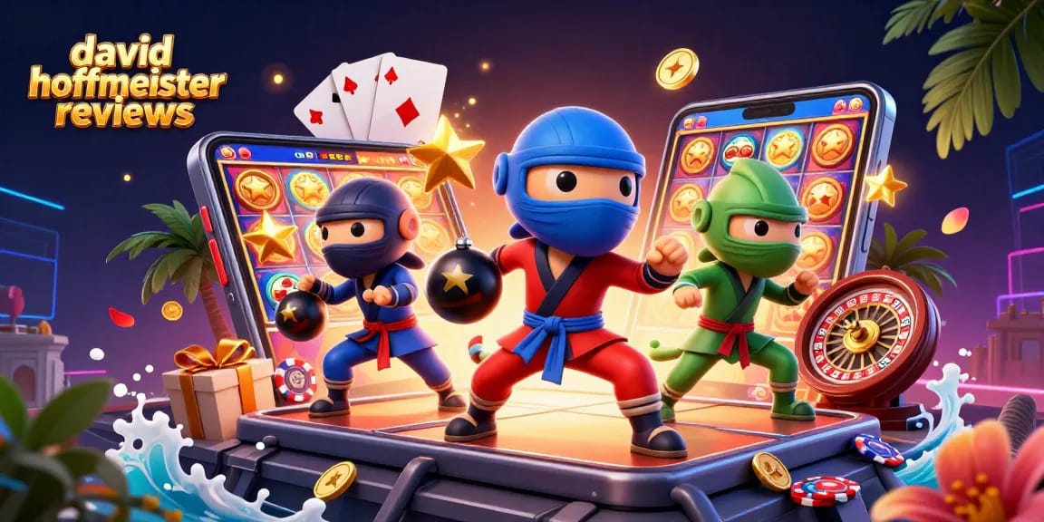 Spin to win with vibrant david hoffmeister reviews-themed 3D casino scene filled with dynamic elements.