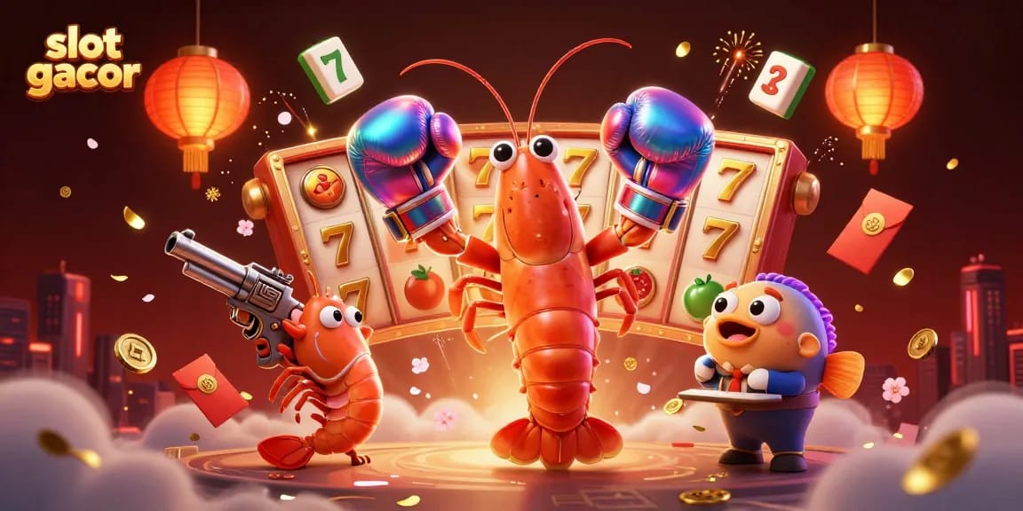 Engage with thrilling slot gacor gameplay featuring vibrant characters and rich casino elements.