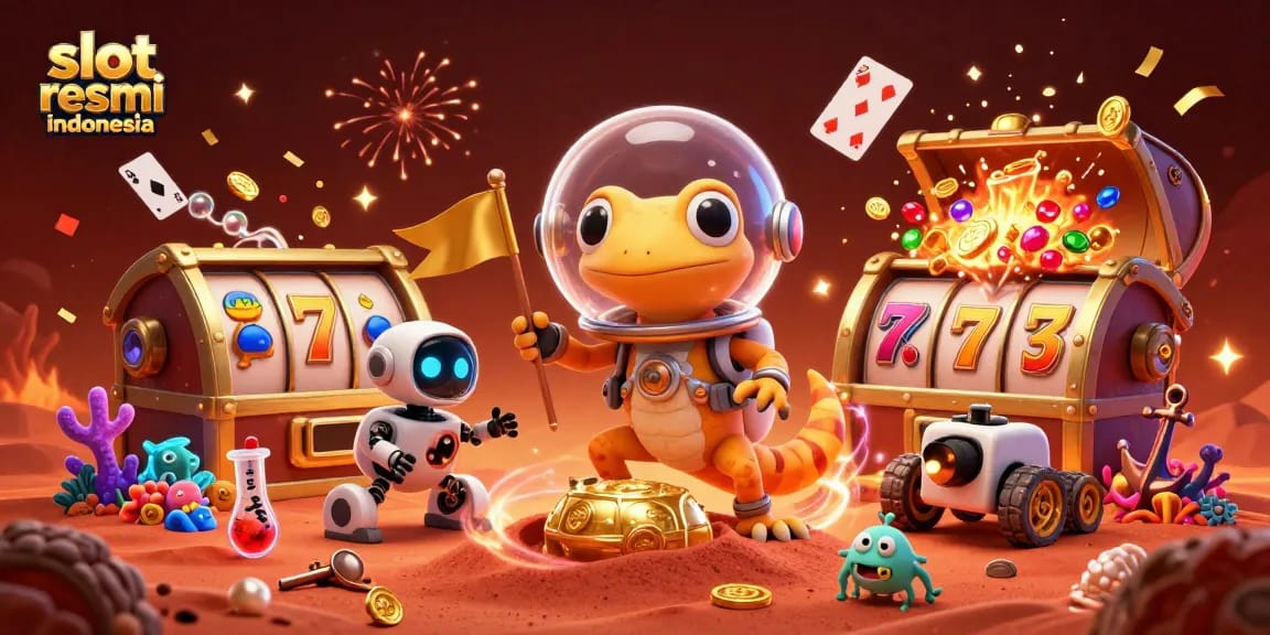 Menangkan jackpot dan hadiah di slot resmi indonesia dengan gecko Martian 3D yang menakjubkan dan banyak elemen kasino.