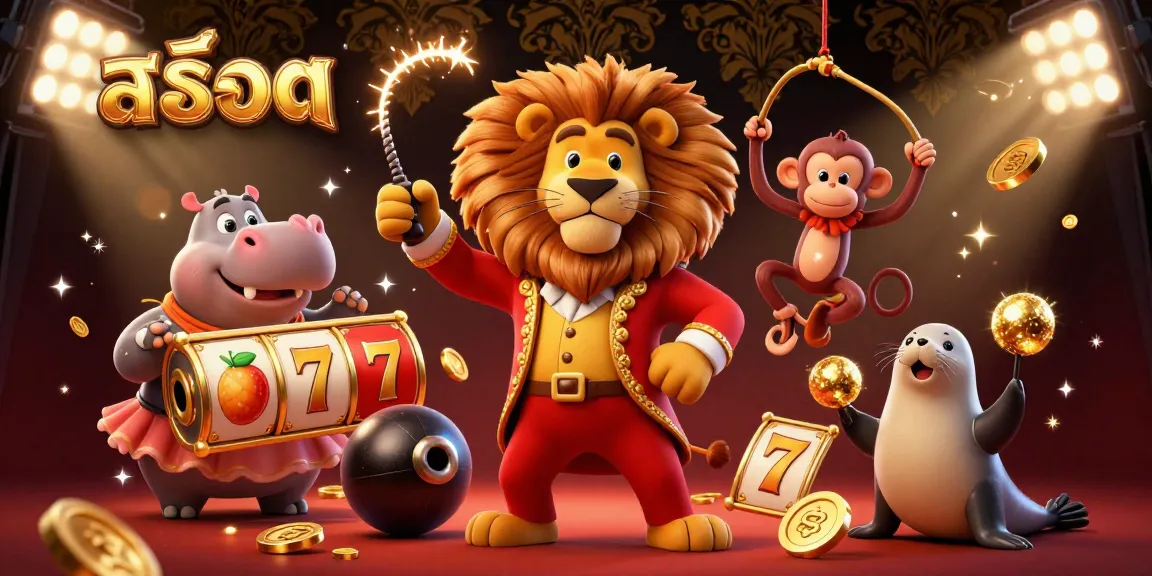 Win big with สล็อต in vibrant 3D casino action featuring lively characters and slot elements.