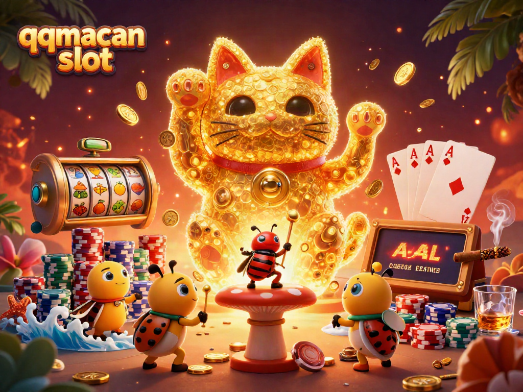 Mainkan qqmacan slot dengan menarik dalam ilustrasi 3D yang penuh warna dan detail berkualitas tinggi.