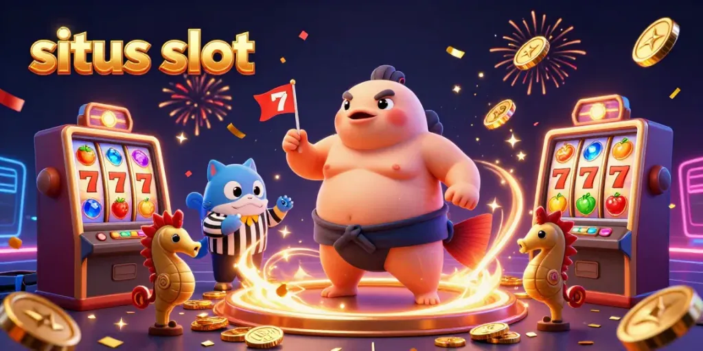 Mengamati situs slot dengan fugu 3D yang besar dan beraksi di arena bawah laut, merangkum suasana perjudian slot.