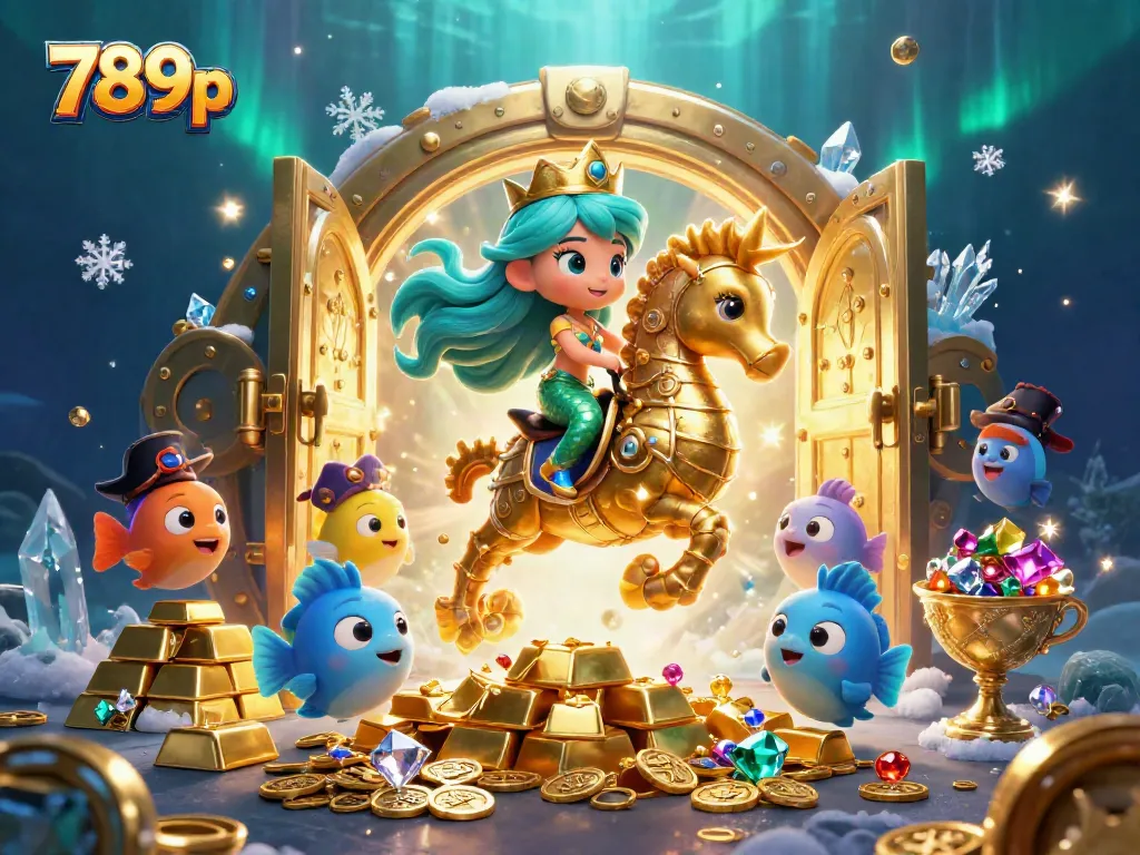 Experience the thrilling gaming world of 789p with vibrant 3D illustrations showcasing a captivating underwater casino scene.