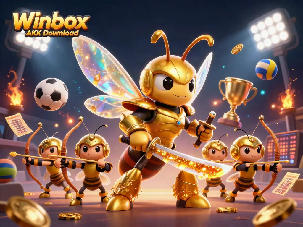 Engage with the Winbox APK Download for immersive gaming excitement featuring vibrant characters and elements.