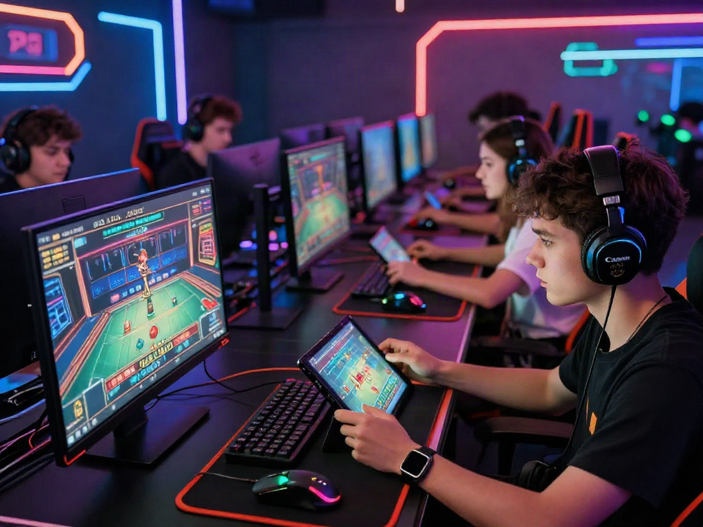 Exciting gaming scene of players engaged in kebuntoto online activities, showcasing vibrant community interaction.