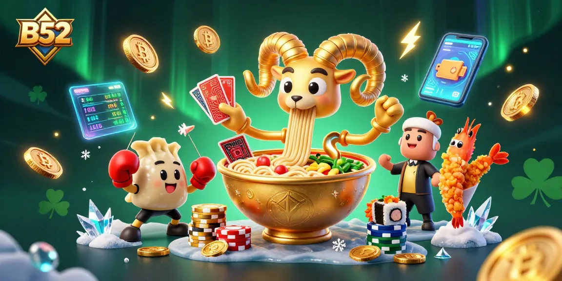 Experience the excitement of B52 with animated casino characters dominating the gambling scene.