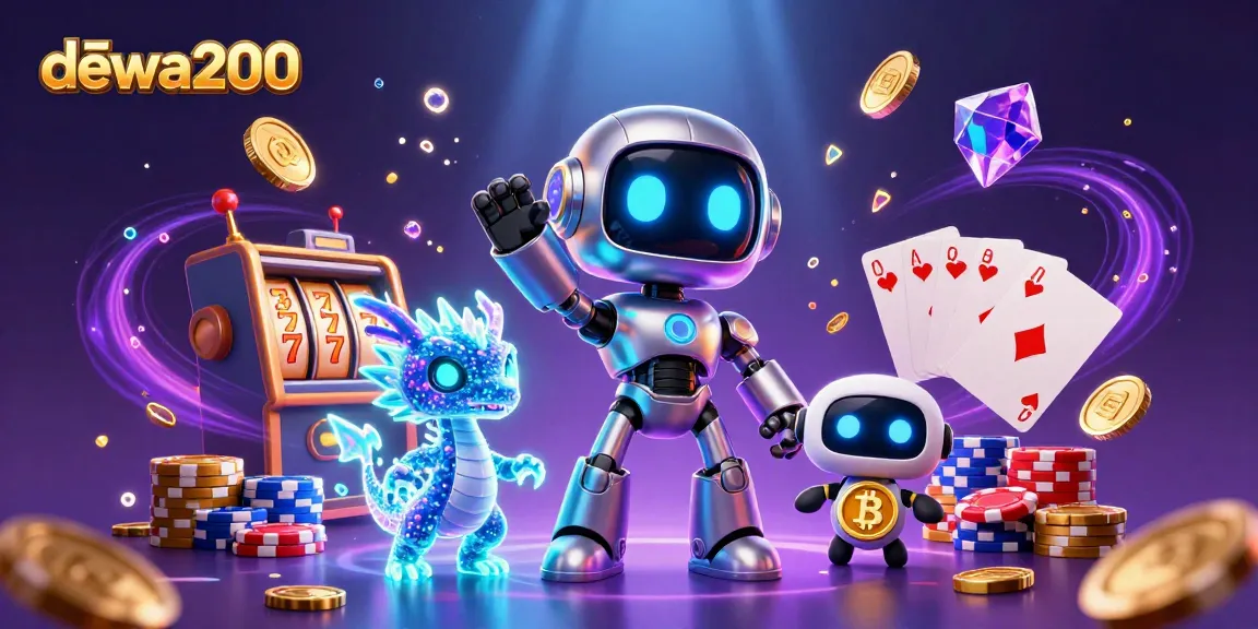 Menangkan jackpot dengan dewa200, robot cantik dan naga AI bersinar di kasino virtual.