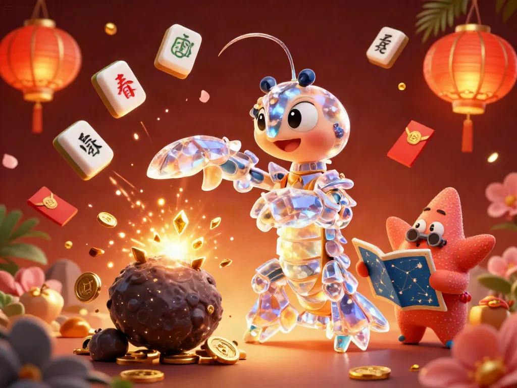 Gambarkan momen menegangkan di 222slotplay dengan samurai udang mantis dan bintang navigator, dikelilingi elemen keberuntungan.