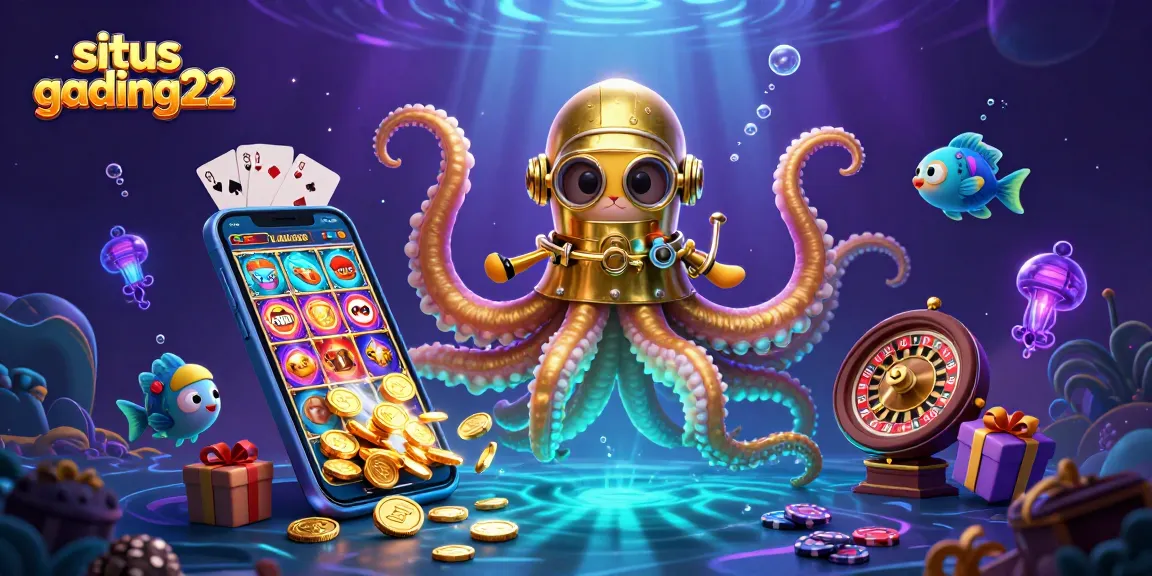 Spin and win with situs gading22 as a kraken, diving cat, and deep-sea fish bring the casino to life!