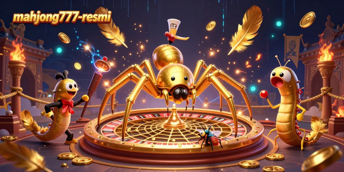 Experience thrilling action at mahjong777-resmi with our impressive golden spider roulette scene, showcasing vibrant betting energy and unique gameplay features.