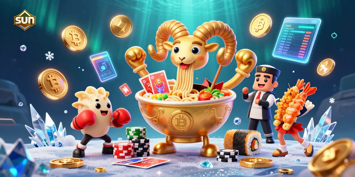 Engage with sun-themed casino excitement featuring vibrant 3D characters and crypto elements.